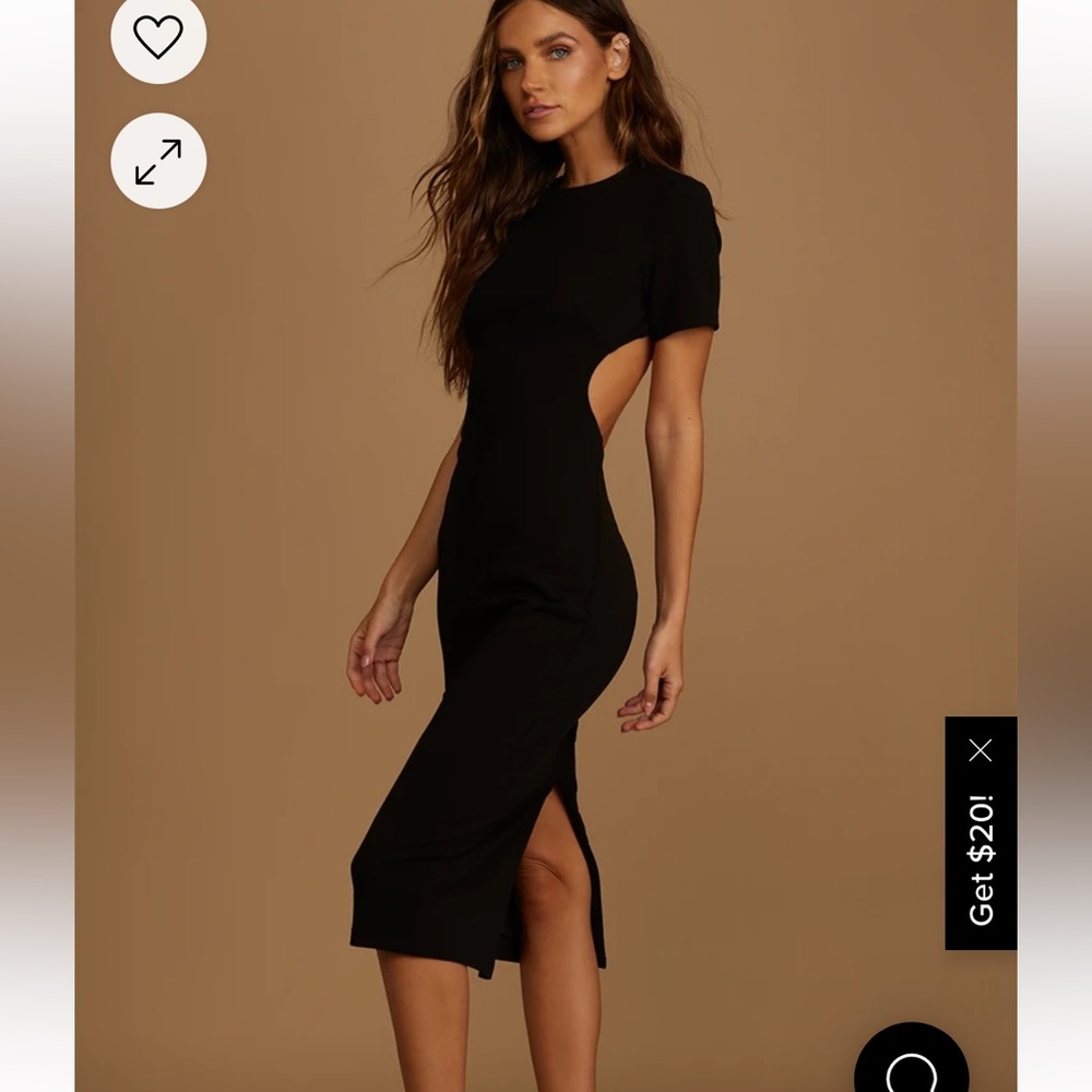 Lulu’s Art of Style: Open Back Midi- Little Black Dress
